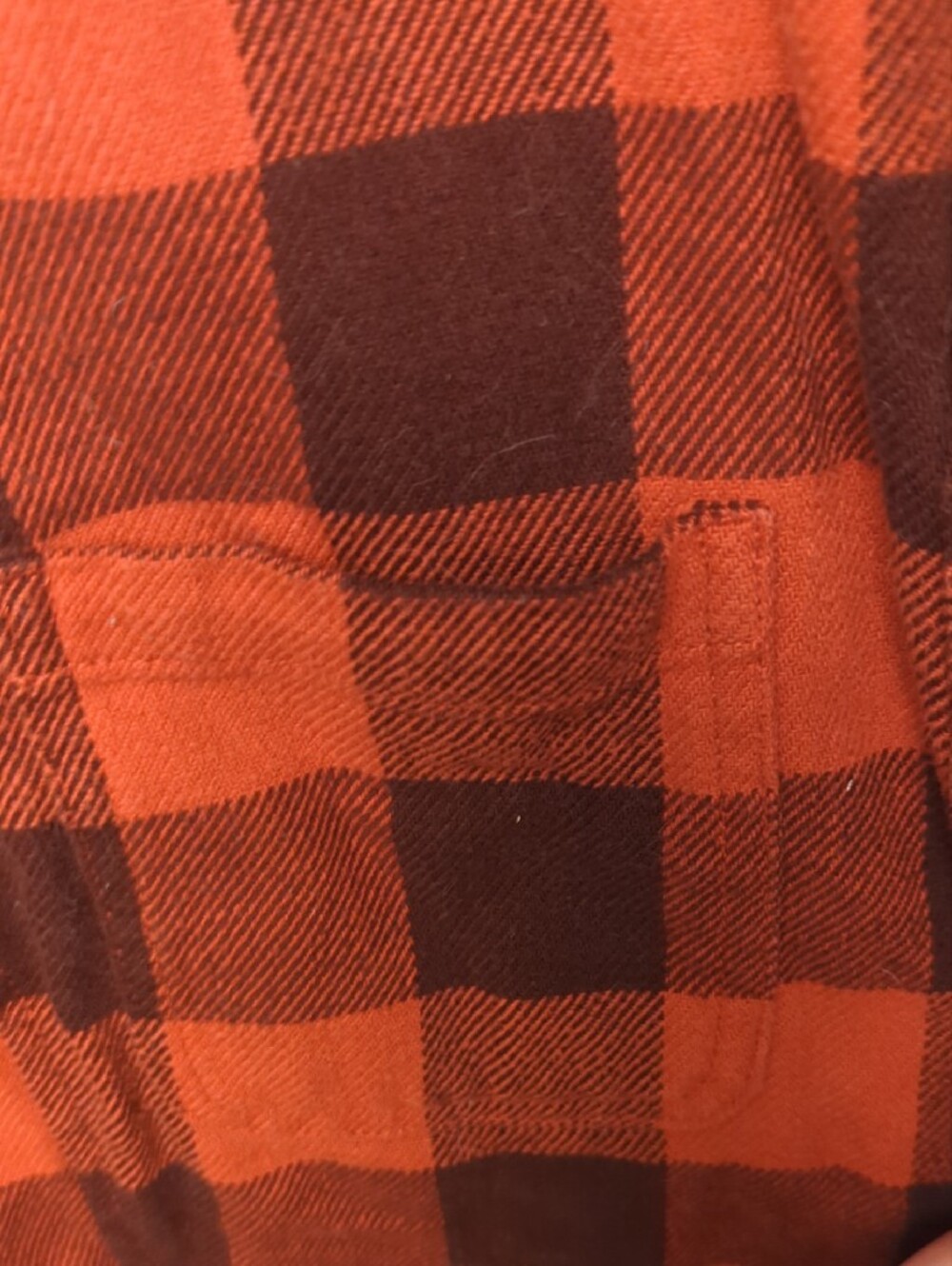 Men's Orange & Brown Plaid Field Jacket Duluth Flannel And Quilted Duck Line- M - Picture 6 of 16